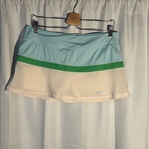 Nike Blue and Green Tennis Skirt